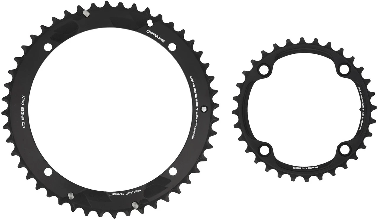 Praxis Works X-Rings Road Kettenblatt-Set, 4-Arm, 160/104 Mm Lochkreis 2 Praxis Works X-Rings Road Kettenblatt-Set, 4-Arm, 160/104 Mm Lochkreis – Bild 2