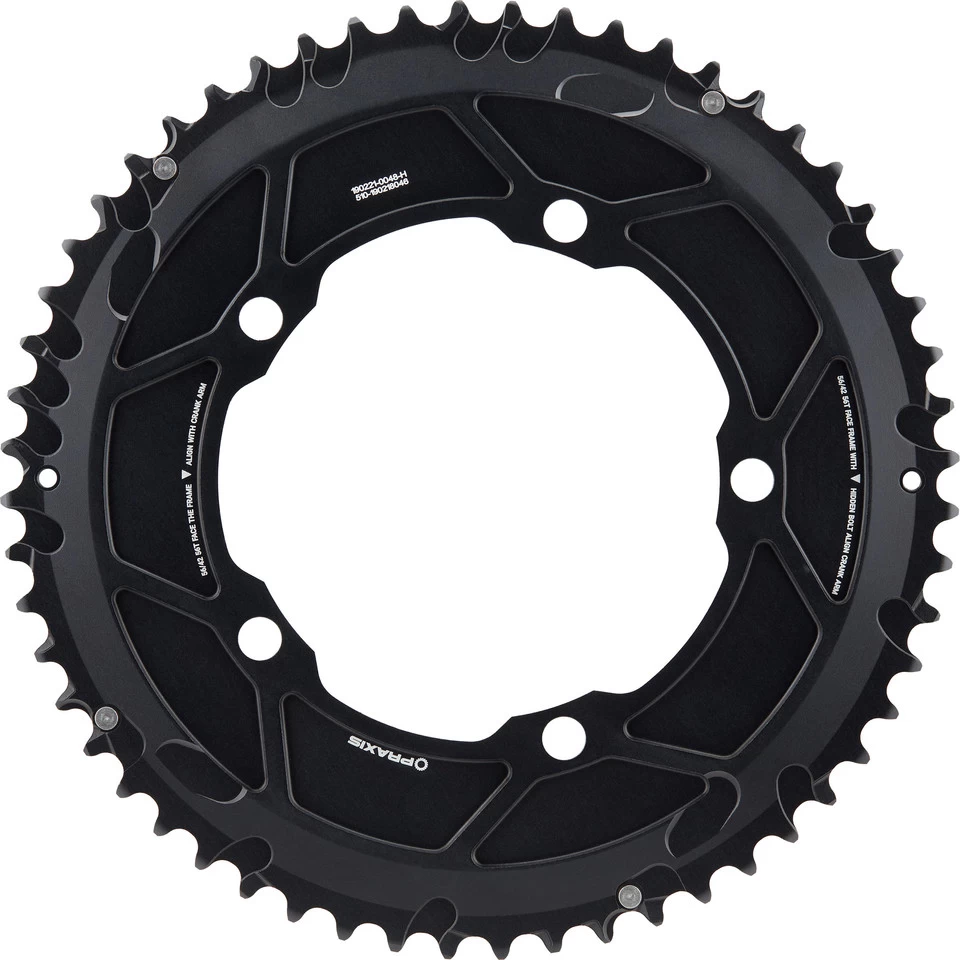 Praxis Works Time Trial Kettenblatt-Set, 5-Arm, 130 Mm Lochkreis 2 Praxis Works Time Trial Kettenblatt-Set, 5-Arm, 130 Mm Lochkreis – Bild 2