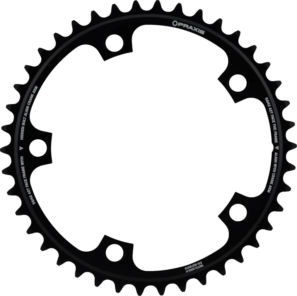 Praxis Works Time Trial Kettenblatt-Set, 5-Arm, 130 Mm Lochkreis 3 Praxis Works Time Trial Kettenblatt-Set, 5-Arm, 130 Mm Lochkreis – Bild 3