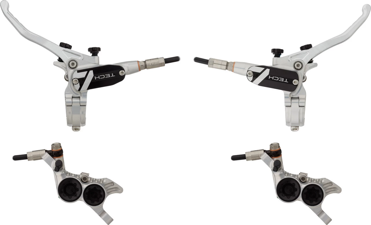 HOPE Tech 4 V4 V+h Set Scheibenbremse Mit Kunststoffleitung 13 HOPE Tech 4 V4 V+h Set Scheibenbremse Mit Kunststoffleitung – Bild 13
